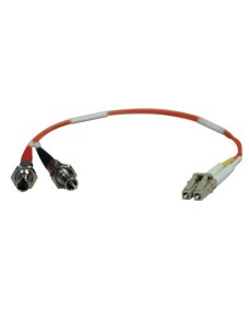 Tripp Lite 0.3M Duplex Multimode Fiber Optic 62.5/125 Adapter LC/ST M/F 1ft 1' 0.3 Meter - Cable de red - LC de modos múltiples 