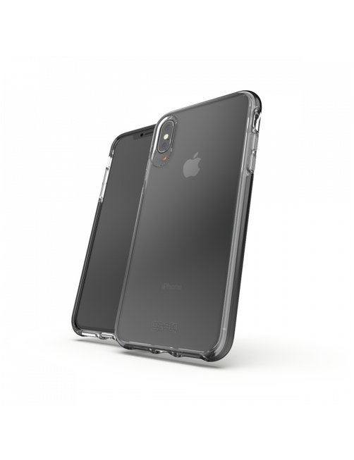 Gear4 Picadilly - Carcasa trasera para teléfono móvil - policarbonato, D3O - negro - para Apple iPhone XS Max - Imagen 1