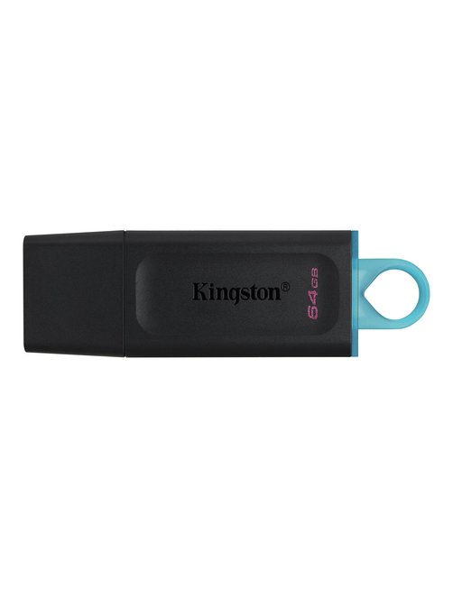 Kingston - USB flash drive - 64 GB - USB-C 3.2 Gen 1 - Exodia Black  Teal - Imagen 1