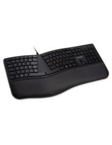 Kensington - Keyboard - Wired - USB - Ergonomic Design - Black K75400ES