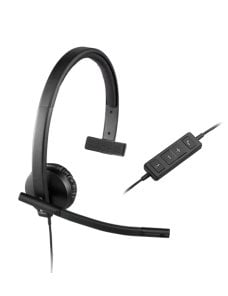 Logitech USB Headset H570e - Auricular - en oreja - cableado - Imagen 1