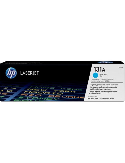 HP 131A - Cián - original - LaserJet - cartucho de tóner (CF211A) - para LaserJet Pro 200 M251n, 2 CF211A - Imagen 1
