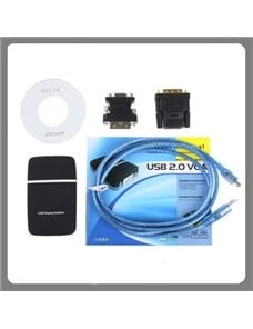 Adaptador USB 2.0 a DVI / VGA / HDMI Resolucion: 1280 x 1024 / 1440 x 900 (1440 x 1050) 