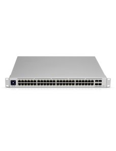 Ubiquiti UniFi Switch USW-PRO-48-POE - Conmutador - Gestionado - 48 x 10/100/1000 (40 PoE+, 8 PoE++) + 4 x 10Gb Ethernet SFP+ - 