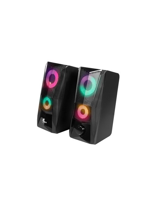 Xtech - Incendo Speakers - 2.0-channel - Negro - Gaming - Led lights - USB powered - Imagen 1