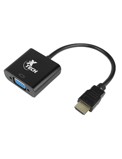 Xtech - Video adapter - 19 pin HDMI Type A - VGA - Black - XTC-363 - Imagen 1
