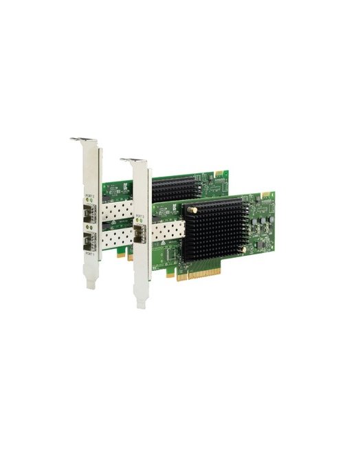 Emulex Gen 6 - Adaptador de bus de host - PCIe 3.0 x8 perfil bajo - 16Gb Fibre Channel x 2 - para Th 01CV840 - Imagen 1