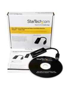 StarTech.com Adaptador Gráfico Conversor USB 3.0 a VGA - Cable Convertidor Compacto de Vídeo - 1920x1200 / 1080p - Adaptador de 