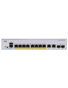 Cisco Catalyst 1000-8P-2G-L - Conmutador - Gestionado - 4 x 10/100/1000 (PoE+) + 4 x 10/100/1000 + 2 x combo Gigabit SFP (enlace