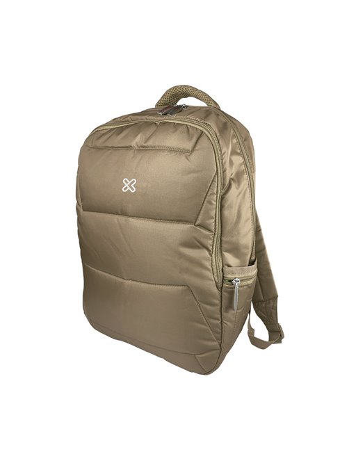 Klip Xtreme - Notebook carrying backpack - 15.6" - 1200D Nylon - Khaki - Two Compartments KNB-426KH