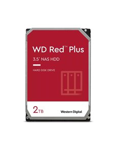 WD Red Plus WD20EFZX - Disco duro - 2 TB - interno - 3.5" - SATA 6Gb/s - 5400 rpm - búfer: 128 MB