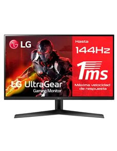 Monitor Gamer LG UltraGear de 27", Full HD, Panel IPS, 1ms, 144Hz, FreeSync Premium