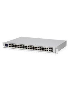 Switch Ubiquiti UniFi  USW-48-POE - Conmutador - Gestionado - 48 x 10/100/1000 (32 PoE+) + 4 x Gigabit SFP - sobremesa
