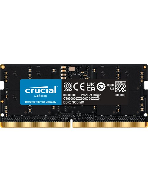 MEMORIA RAM CRUCIAL 16GB DDR5 5200 SODIMM 