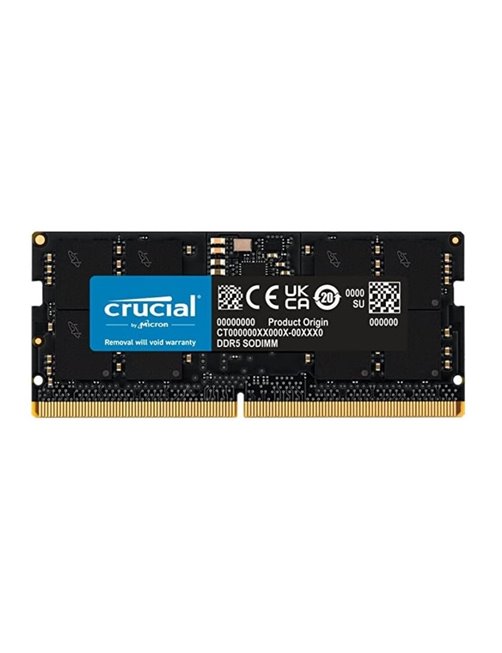 Memoria Ram Crucial DDR5 8GB 4800MHz SO-DIMM CL40 1.1V CT8G48C40S5