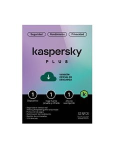 Licencia Antivirus Kaspersky Plus 1 dispositivo, 1 cuenta, 1 año, descargable KL1042DDAFS