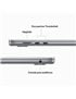 Apple  MacBook Air 15,3", Chip M2, 8 GB RAM, 256 GB SSD, Apple macOS Ventura, Space Gray MQKP3CI/A